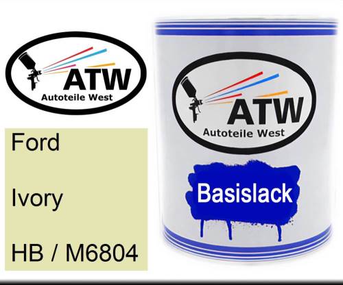 Ford, Ivory, HB / M6804: 1L Lackdose, von ATW Autoteile West.